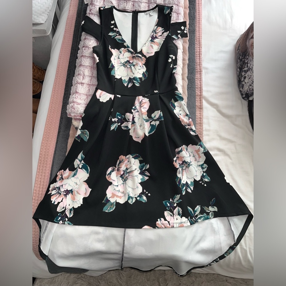 Charlotte Russe Floral High-Low Dress